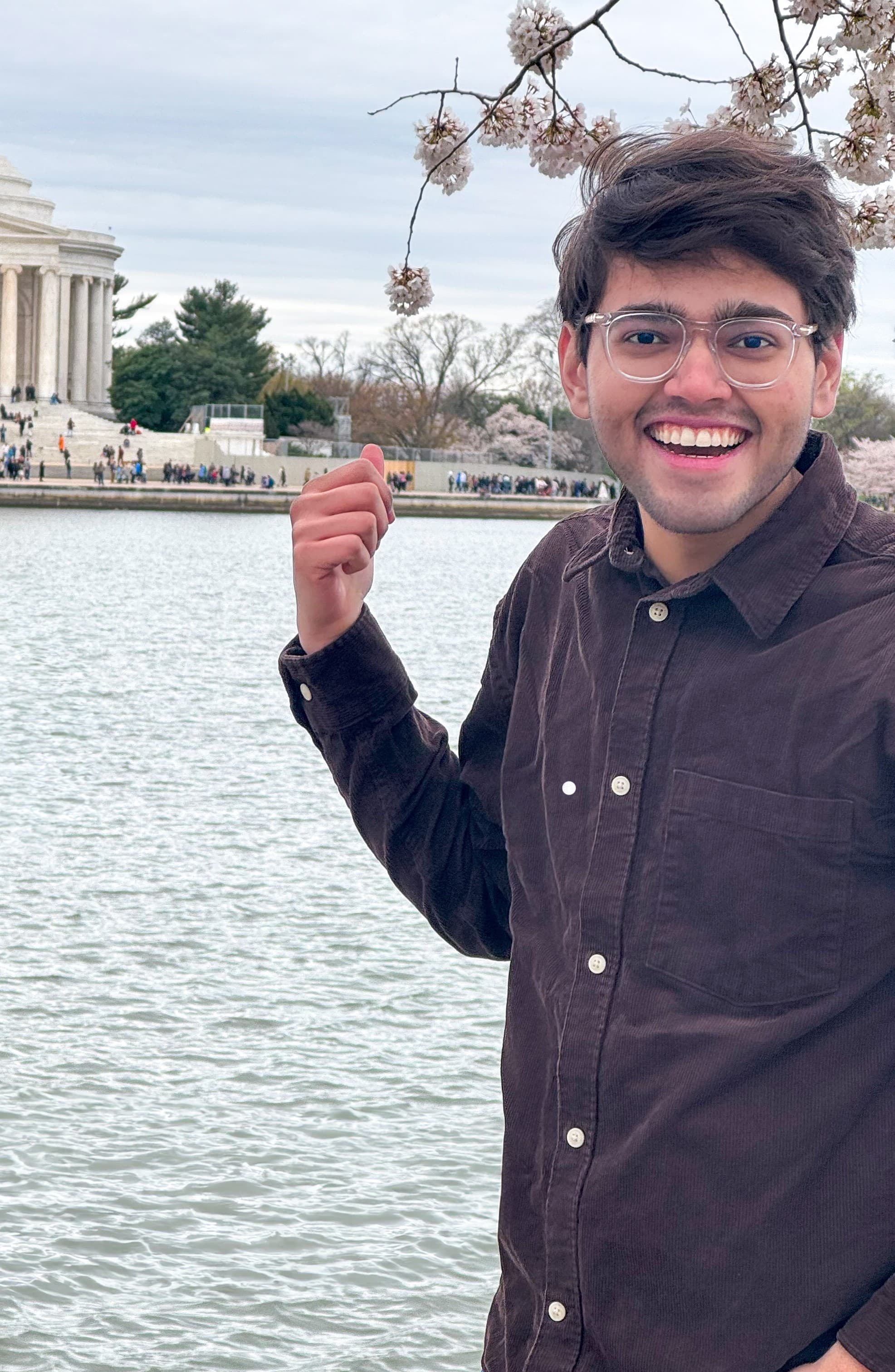 Me infront of the tidal basin in washington DC